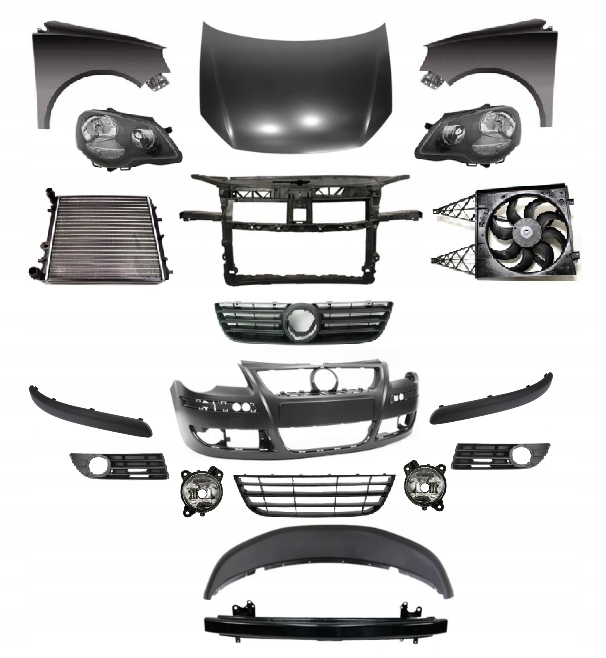 фото №1, Vw polo iv 4 9n3 lift 2005-2009 kompletny перед