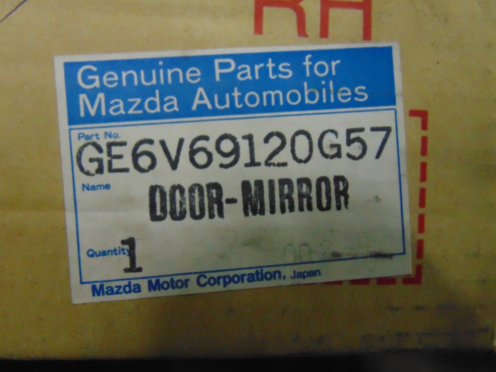 фото №9, Дзеркало праве mazda 626 v 97-02 ge6v69120 g57