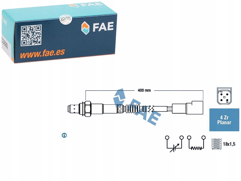 фото №1, Fae датчик лямбда-зонд ford fiesta fiesta iii fiesta iv