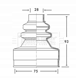 фото №1, Захист шарнір kpl citroen peugeot - inner bcb2738