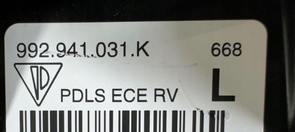 фото №11, Porsche carrera 992 911 лампа ліва перед full led фара eur - nowa