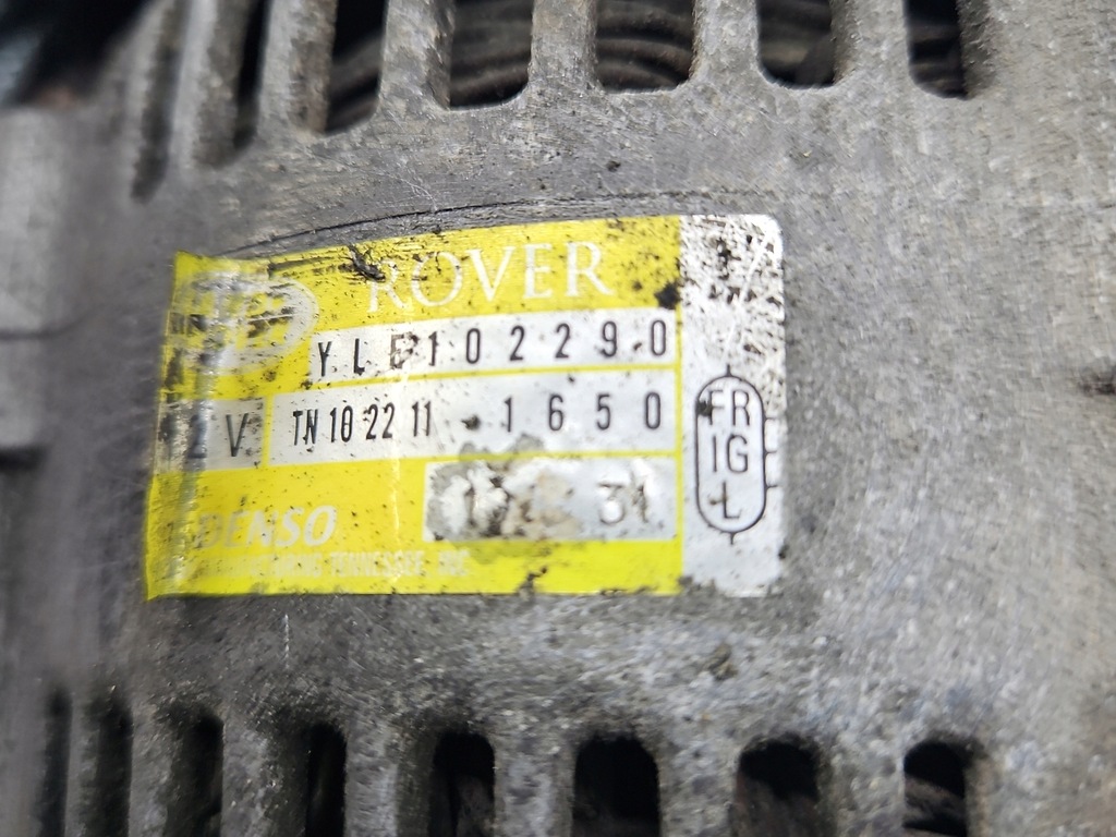 фото №6, Генератор land rover freelander i yle102290 102211-1650 1.8 16v
