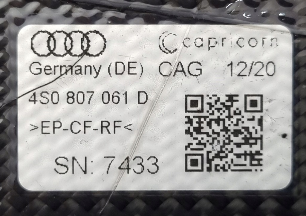 фото №15, Спойлер бампера перед карбон audi r8 rs8 4s 4s0807061d