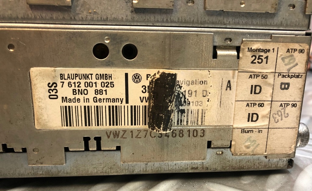 фото №3, Vw golf iv радио 3b0035191d