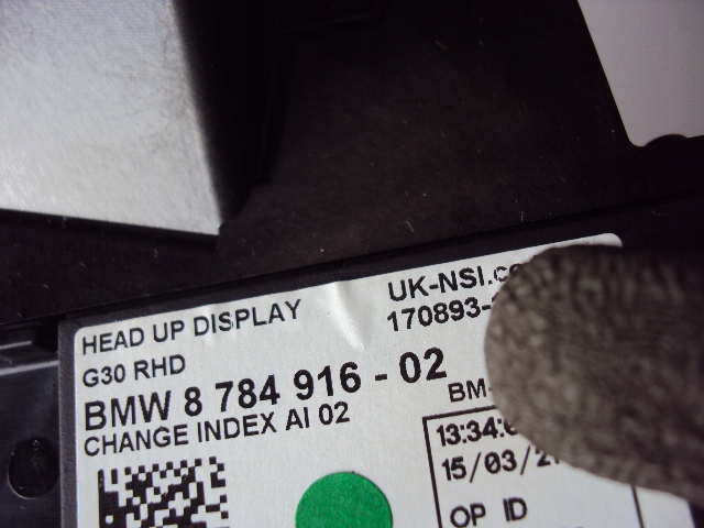 фото №6, Дисплей head up hud bmw serii 5 g30 2017- uk