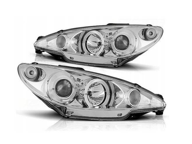 Фары передние peugeot 206 хром кольца Доставка