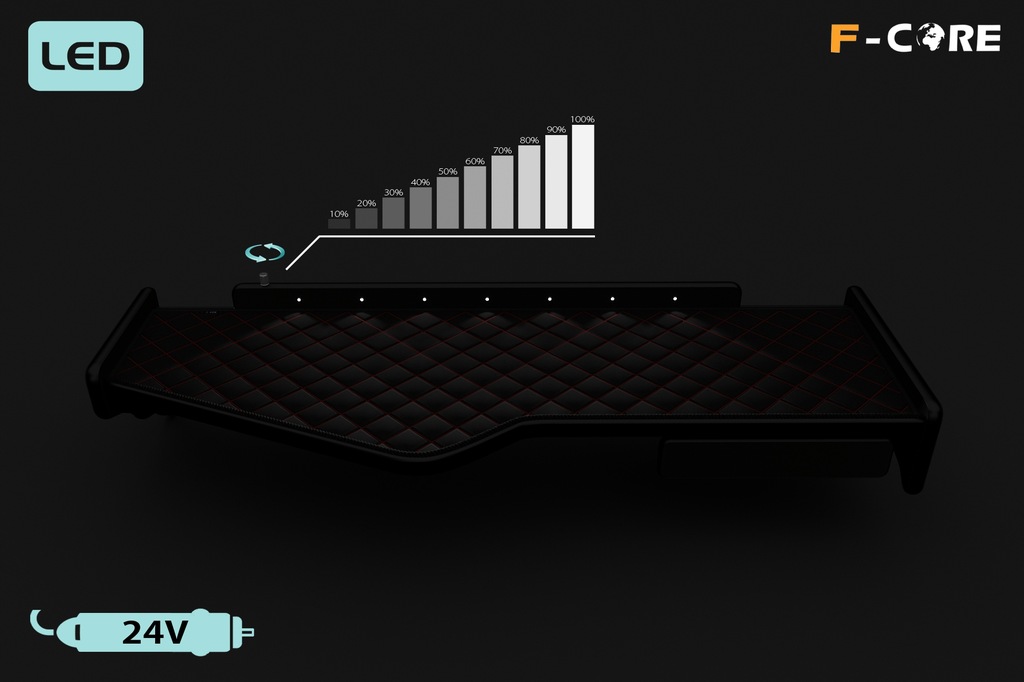 фото №5, Полка tir scania r 11-16 ящик эко-кожа led