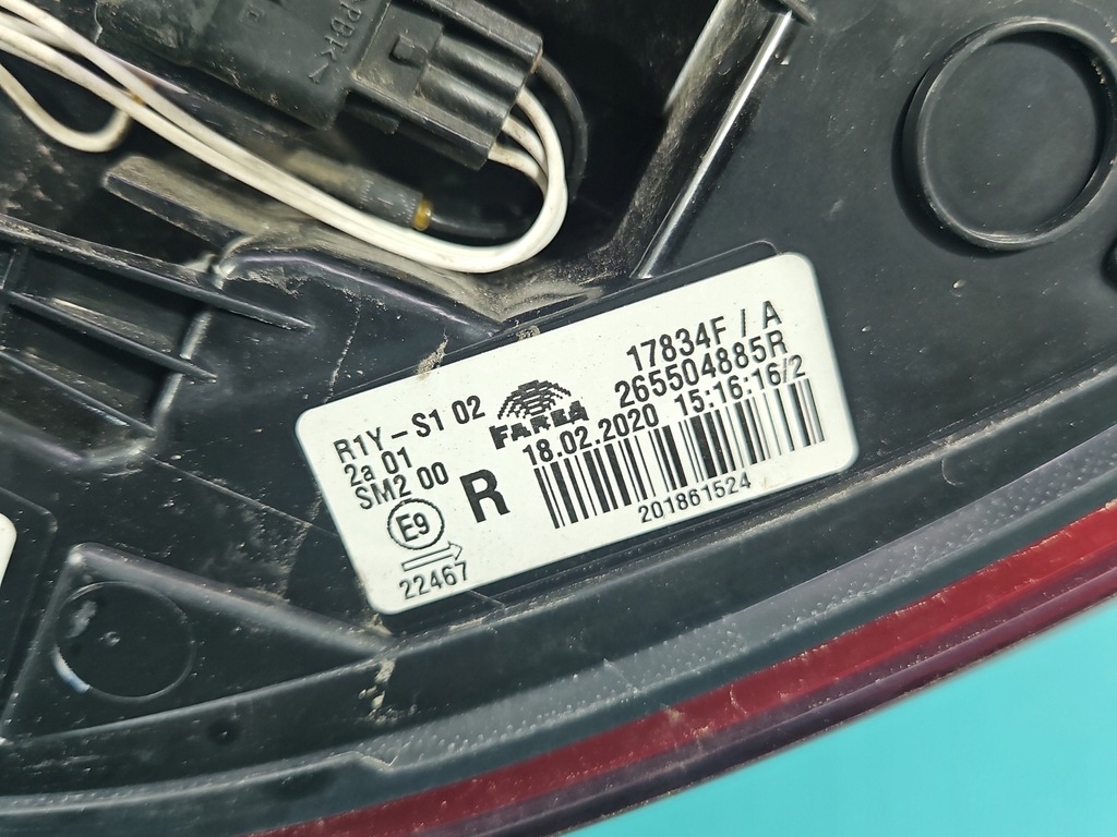 фото №9, Лампа задняя правая renault clio v 19- хэтчбек hb