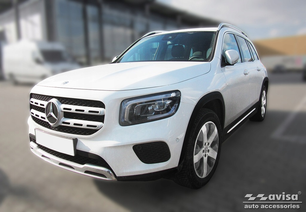 фото №10, Mercedes glb x247 молдинг стальной накладка na бампер задняя