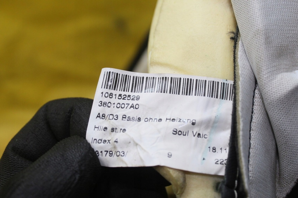 фото №7, Спинка сиденье правый задняя a8 d3 кожа