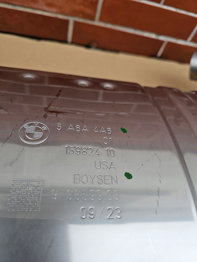 фото №13, Гасник кінцевий з дросельна заслінка вихлоп bmw xm g09 v8 s68 оригінальний номер 5a33f31