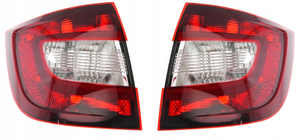 фото №1, 2x лампа задняя стоп левая правая kpl skoda rapid 2012-2019 тёмный