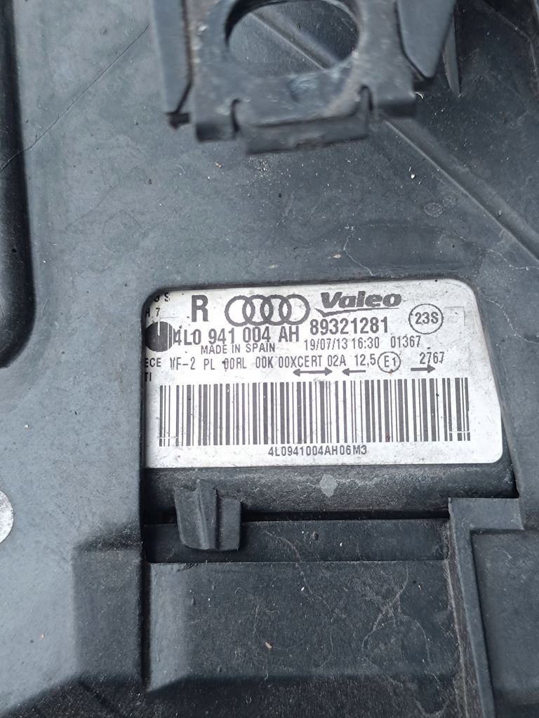 фото №12, Audi q7 4l 2013 права сторона лампа передня