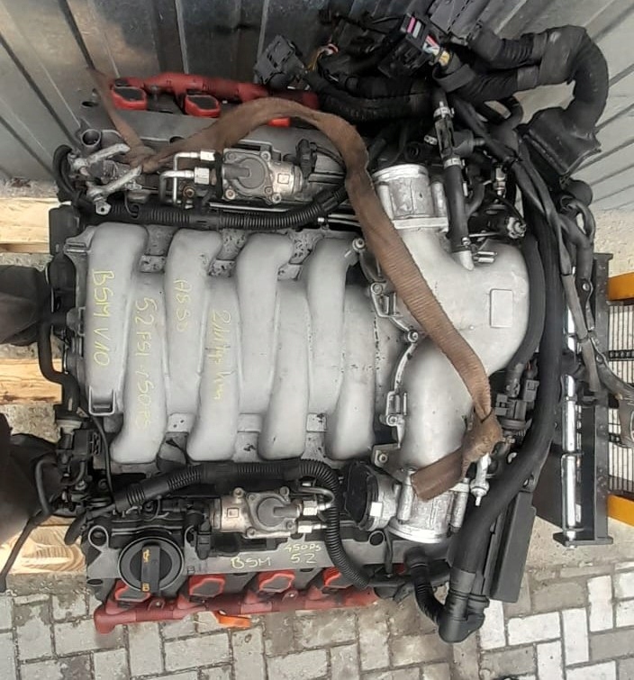 фото №14, Audi a8 s8 d3 a6 s6 c6 двигун kompletny 5.2 fsi v10 bsm 450ps film