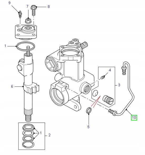 фото №2, Трубка редуктор рулевого land rover defender