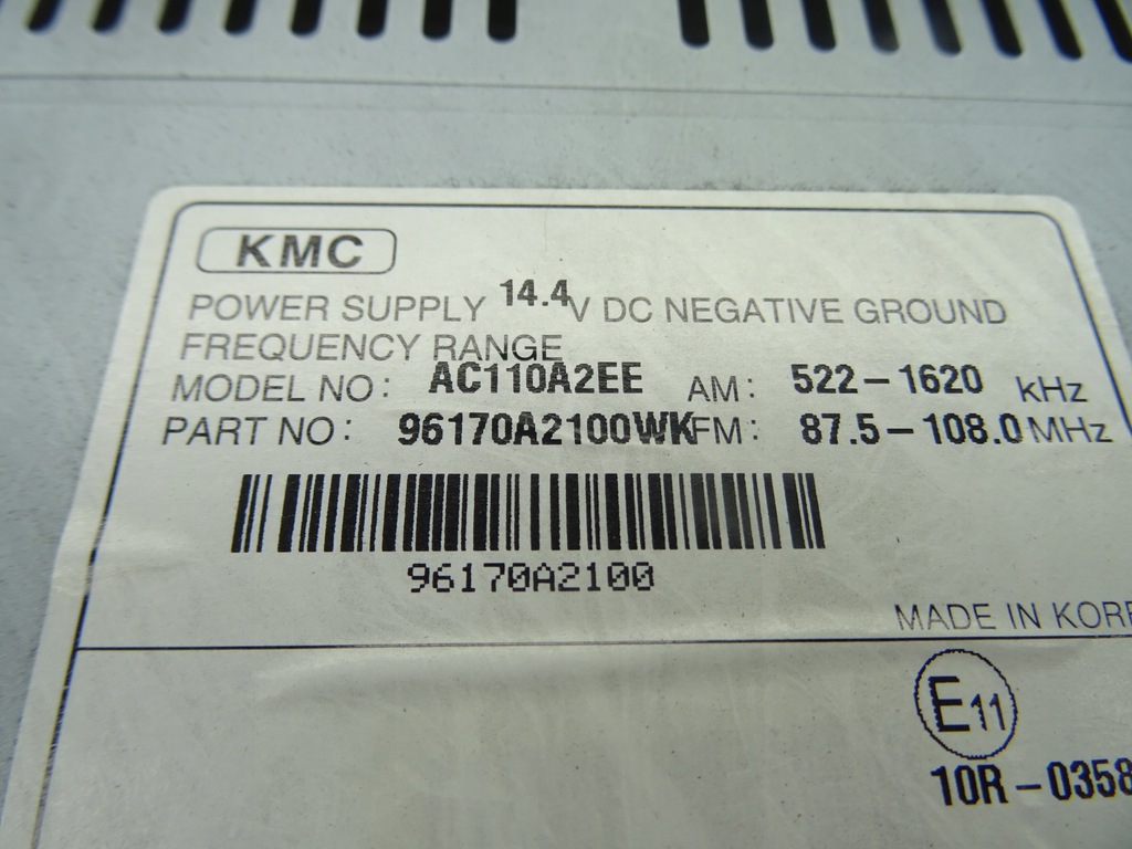 фото №4, Радіо kia ceed ii 2 96170-a2100