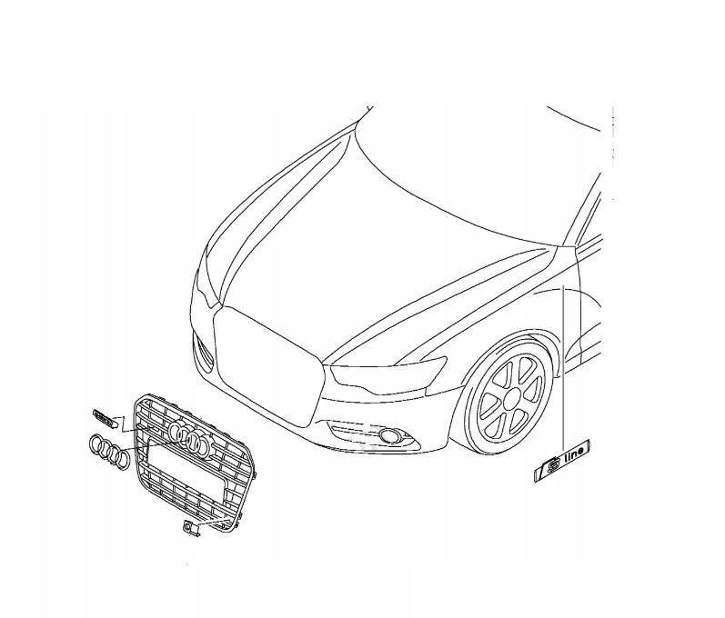 фото №1, Решітка радіатора решітка радіатора vw tiguan r-line 5na853651k