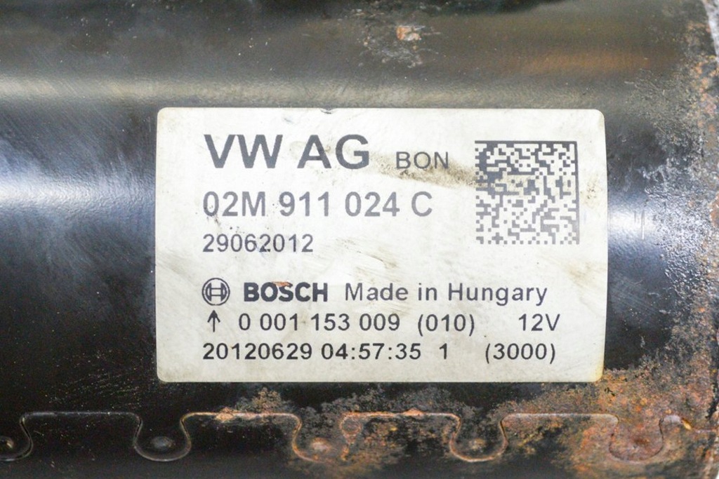 фото №7, Volkswagen scirocco mk3 стартер 02m911024c 0001153009 2.0 tdi 103kw 2013