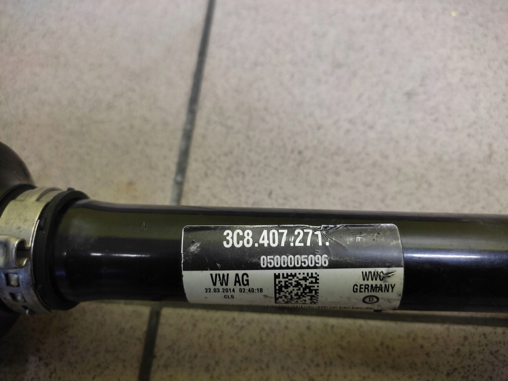 фото №5, Vw passat cc 2.0 tfsi привідний вал привідна ліва 3c8407271