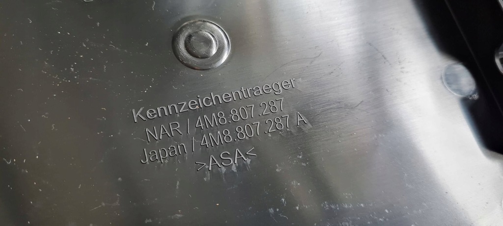 фото №9, Sq8 4m q8 рамка номерного знака реєстраційний перед usa 4m8807287