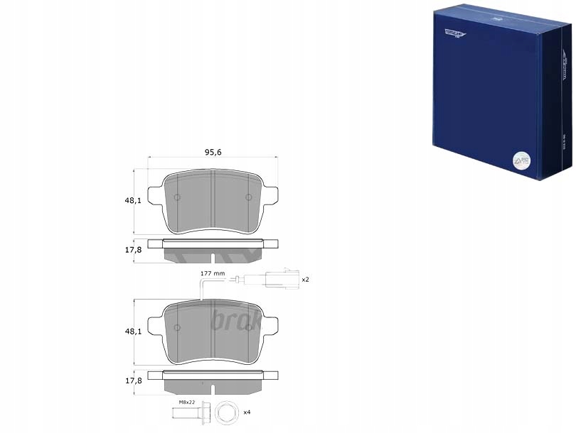 фото №1, Тормозные колодки тормозные alfa romeo giulietta 10- задняя tomex brakes