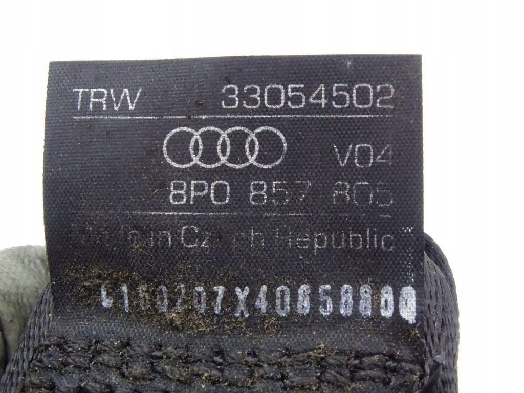 фото №3, Audi a3 8p pas безпеки лівий задня sportback