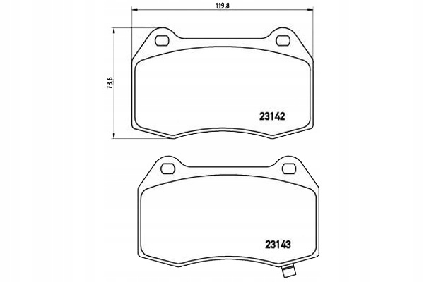 фото №1, Brembo тормозные колодки тормозной. nissan 350z 03- перед
