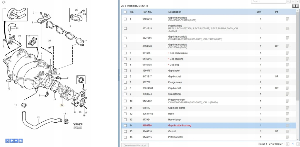 фото №7, Volvo s40, v40 2003 дросельна заслінка