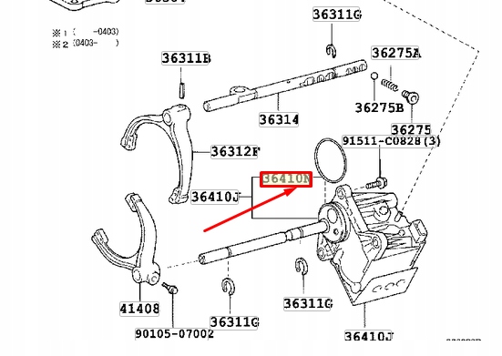 Lexus gx j120 кольцо уплотнительный цилиндра переключения передач 9030156009 с Разборки