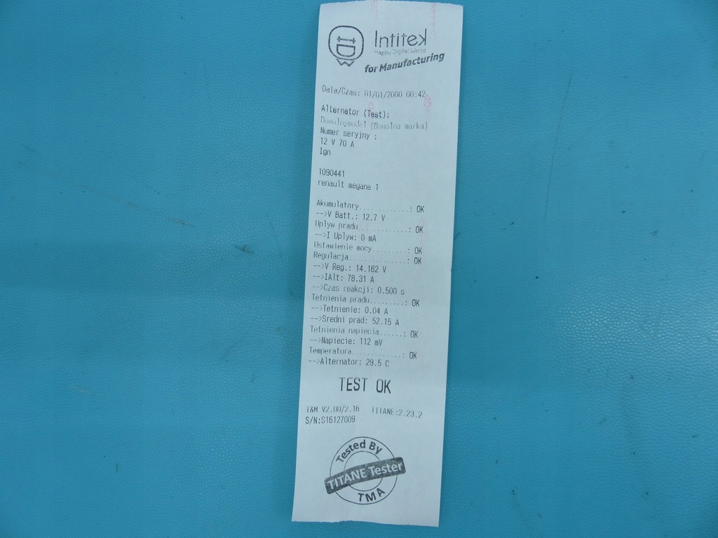 фото №6, Test генератор renault megane i 1.4 75km