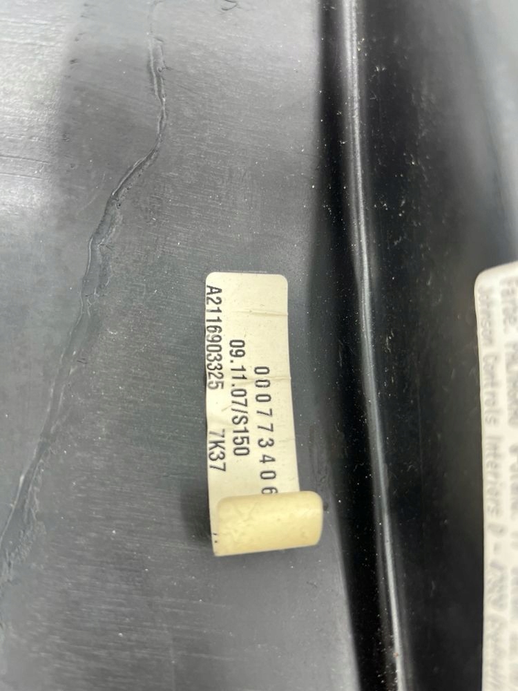 фото №7, Mercedes-benz e w211 2007 нижний панель бардачка колеса запасного