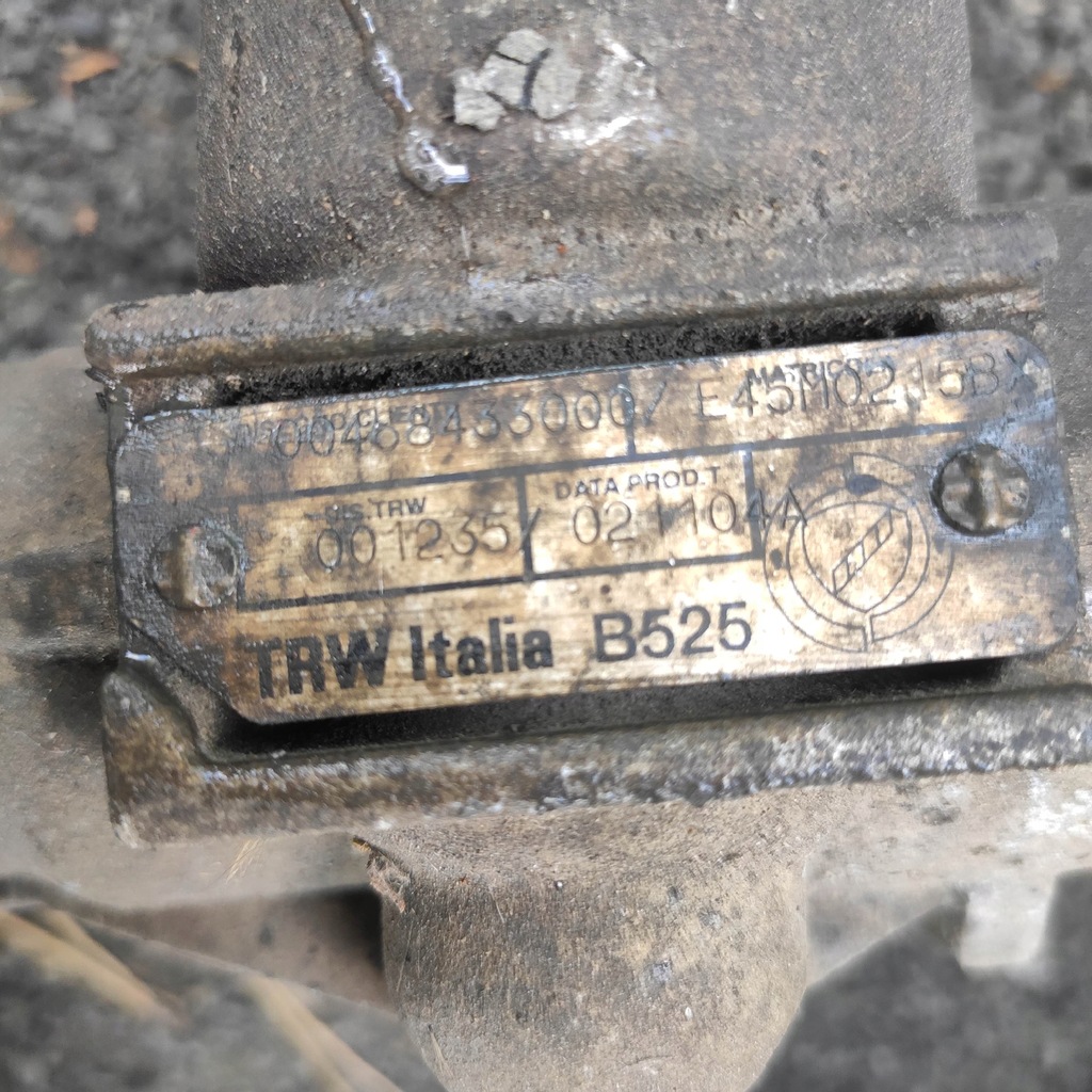 фото №7, Трансмісія кермова рейка рульова fiat punto 2004r trw