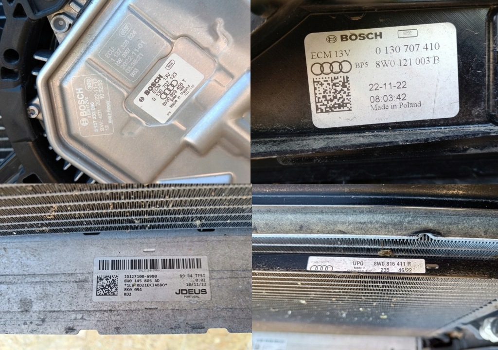 Audi a6 c8 4k s-line full led перед капот крыло  ремень радиатор ly3u 2022r Доставка