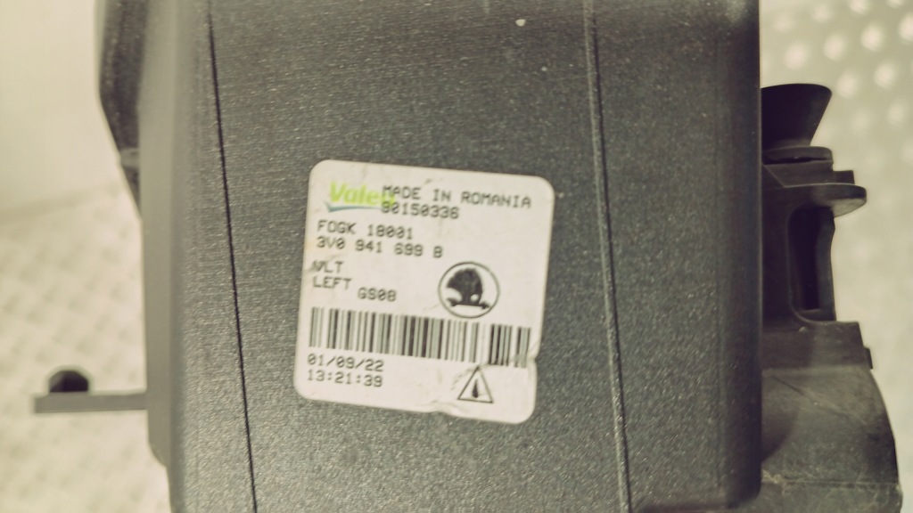 Противотуманная фара led drl skoda superb 3 3v рестайлинг  19-24 3v0941699b оригинал левый Доставка