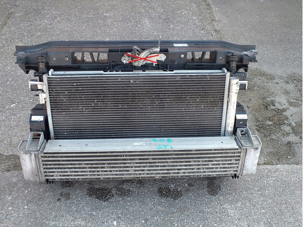 фото №1, Peugeot 308 t7 rcz 1.6thp pas передний kpl.chłodnic вентилятор