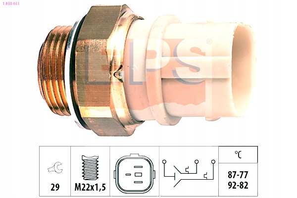 фото №2, Выключатель вентилятора радиатора vw eps
