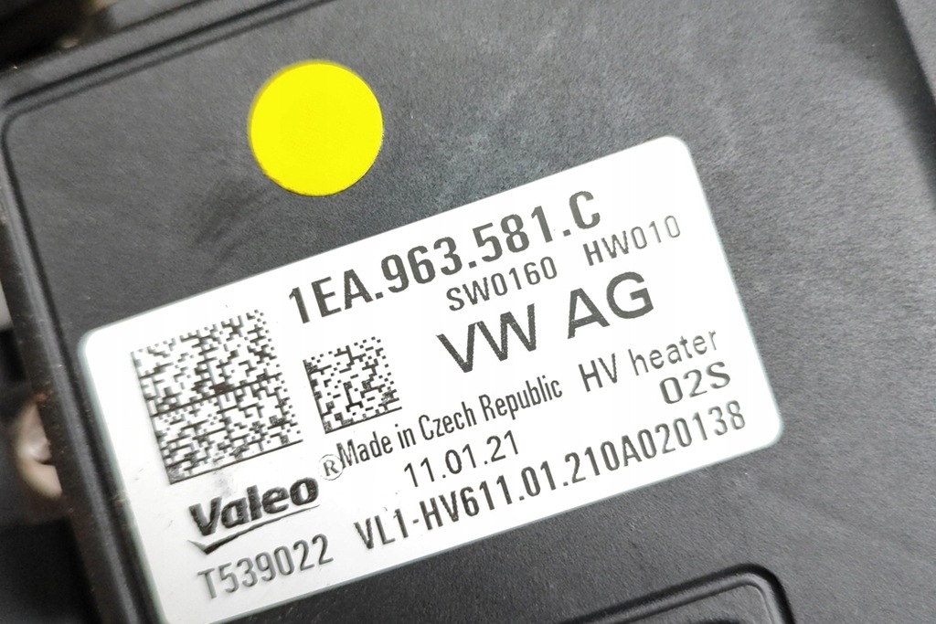 фото №9, Vw id.4 e21 обігрівач салону 1ea820351aq електрика 128kw 2021 lhd