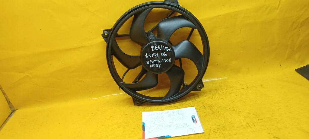 фото №2, Вентилятор wody berlingo 1,6hdi 1831237016