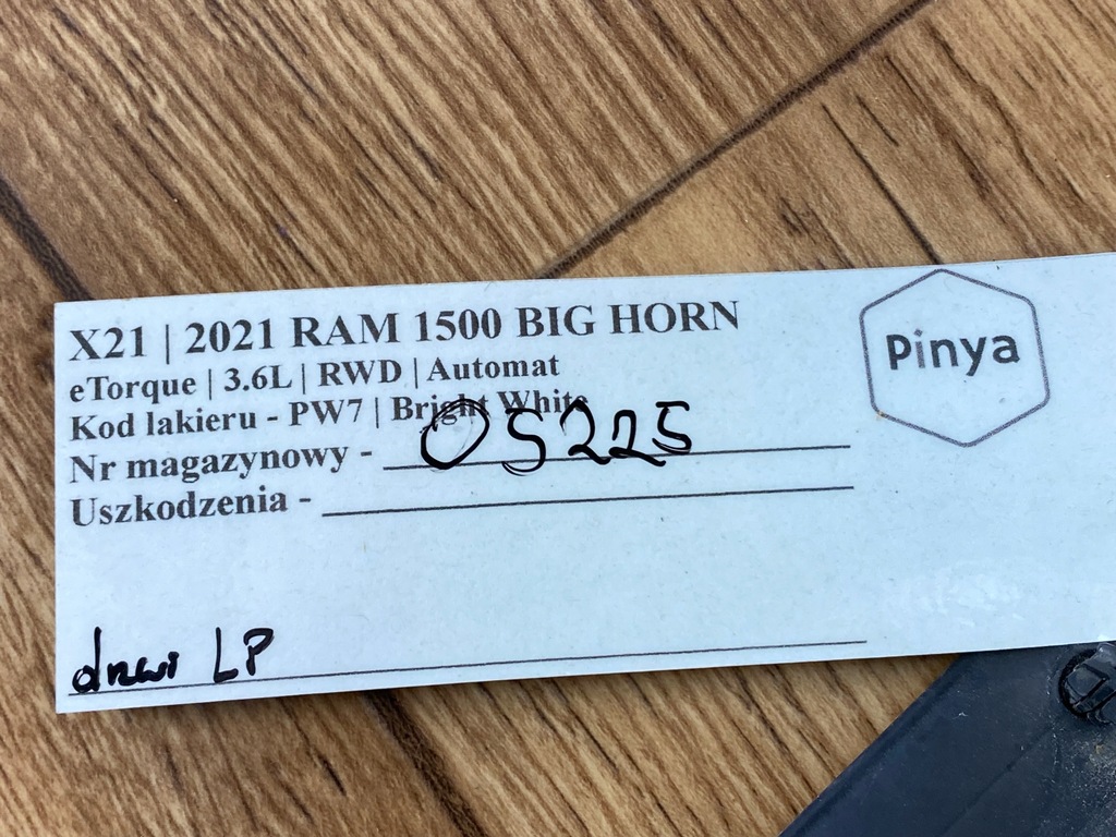 фото №6, Прокладка дверь левый перед ram 1500 2019+ usa