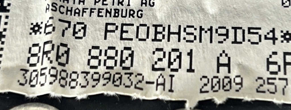 фото №9, Приборная панель консоль подушка безопасности ремни замок зажигания ключ audi q5 i 8r