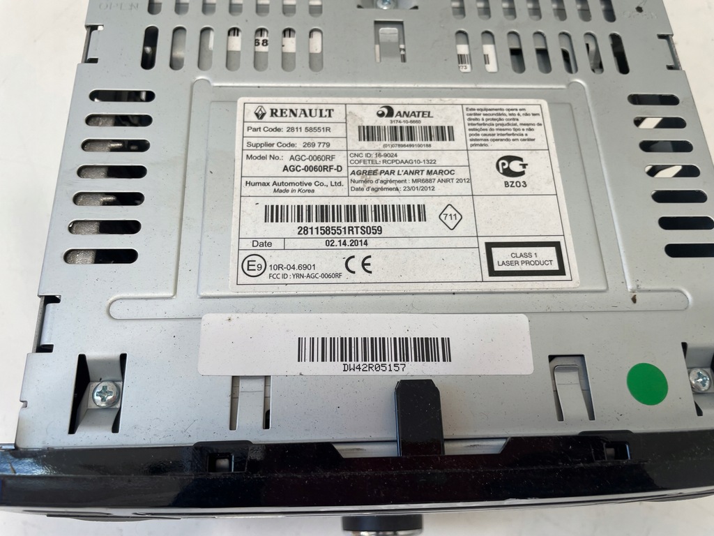 фото №2, Радіо оригінальні renault captur 281158551r