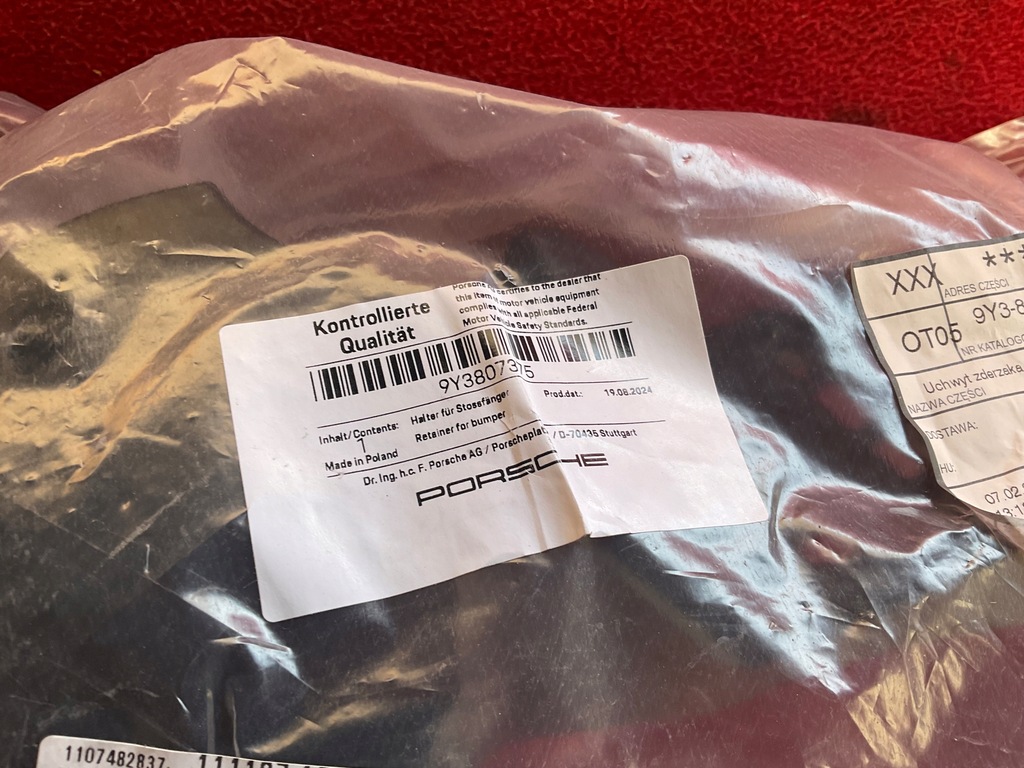 фото №14, Porsche cayenne coupe 9y3 левая кронштейн заднего бампера 9y3807375