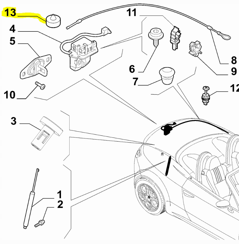 фото №10, Obój капот alfa romeo spider оригинальный номер 50503384