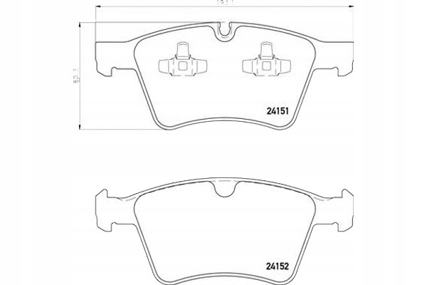 фото №1, Brembo тормозные колодки тормозные mercedes x164 gl-klasa 06-