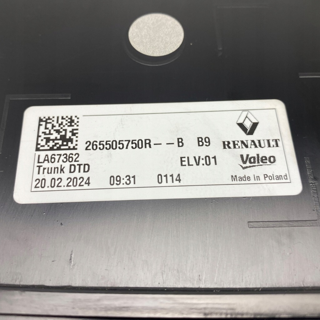 фото №16, Лампа правый задняя w крышка renault scenic v ev e-tech 265505750r