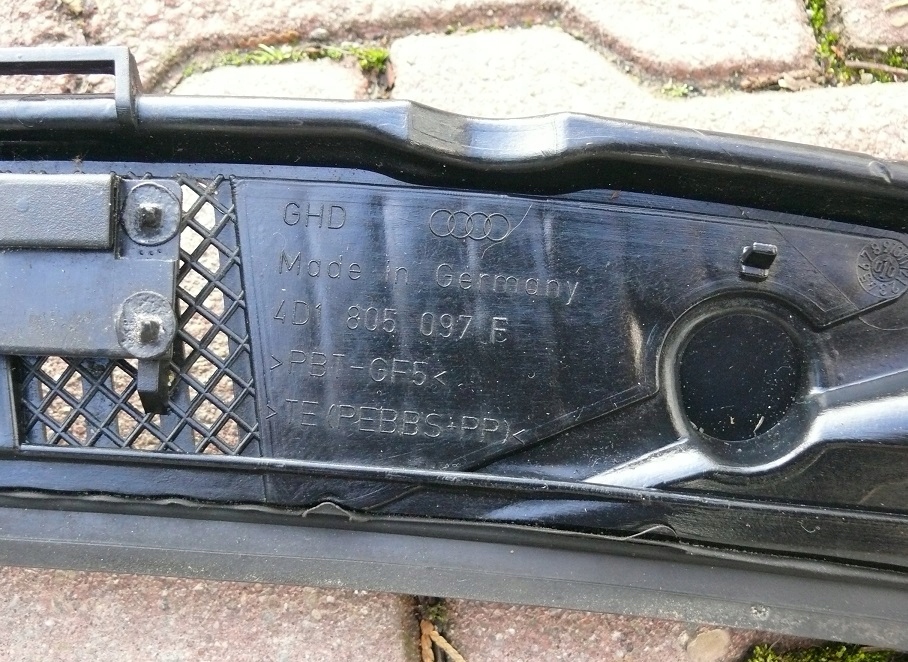 фото №12, Жабо омыватель стекло лобовое audi a8 d2 lift 99-02 eu 4d1805097f