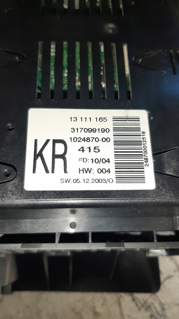 фото №10, Дисплей 13111165 opel astra h 1.7 cdti