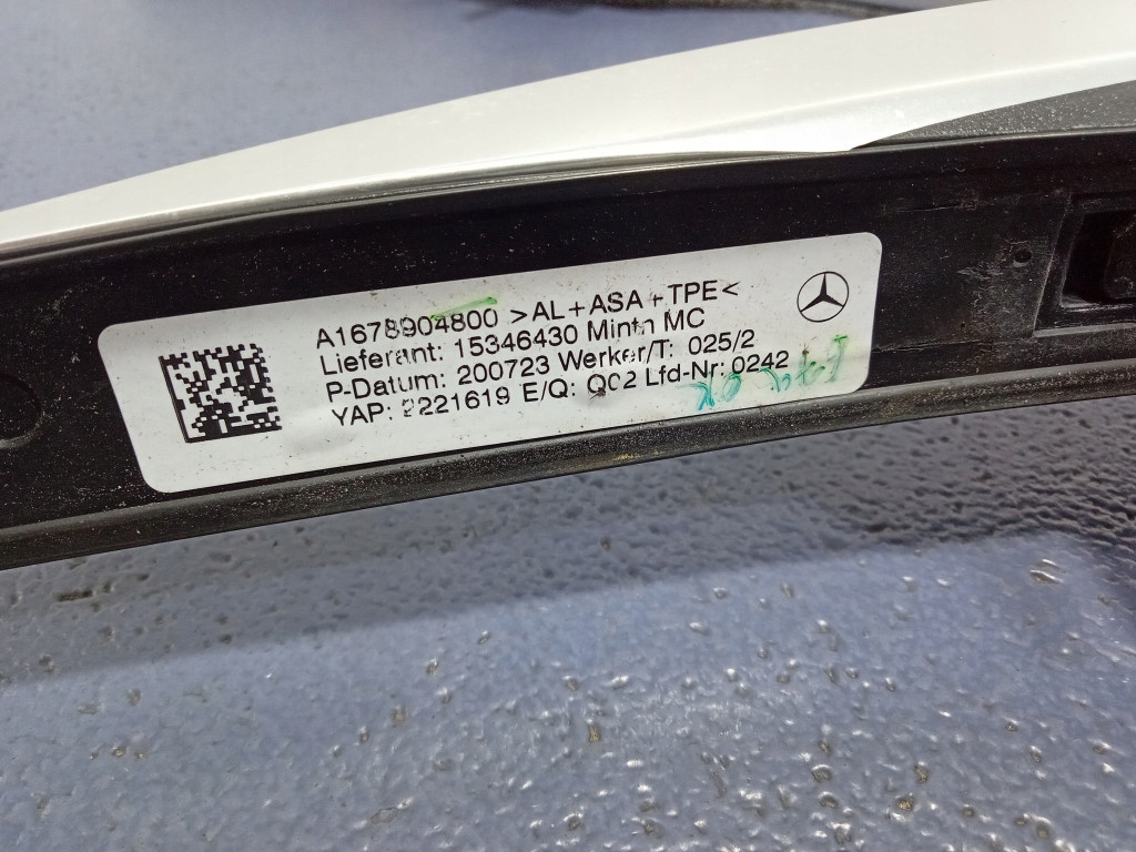 фото №8, Mercedes gle w167 рейлинги кровельные kpl a1678904700 a1678904800