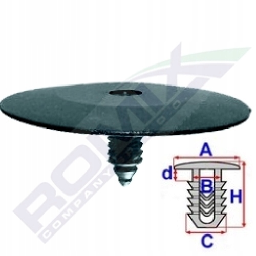 фото №8, Кліпса шумоізоляція кришки двигуна do amc/chr