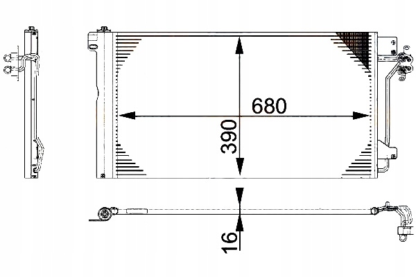 фото №1, Hella конденсатор кондиционера vw multivan mk v 2.0